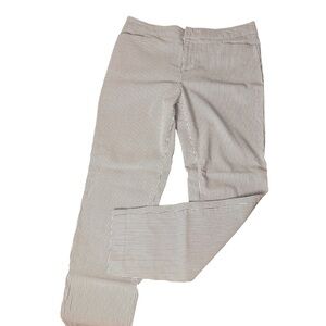 Crosby. | Seersucker Ankle Pants in Blue and White | Sz 12